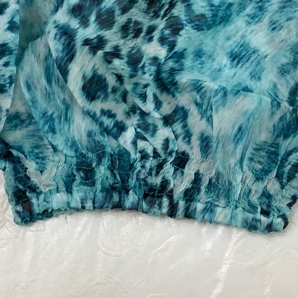 Lisa Blue AFRICAN QUEEN Side Split Pant - Sapphire Leopard - Picture 6 of 14